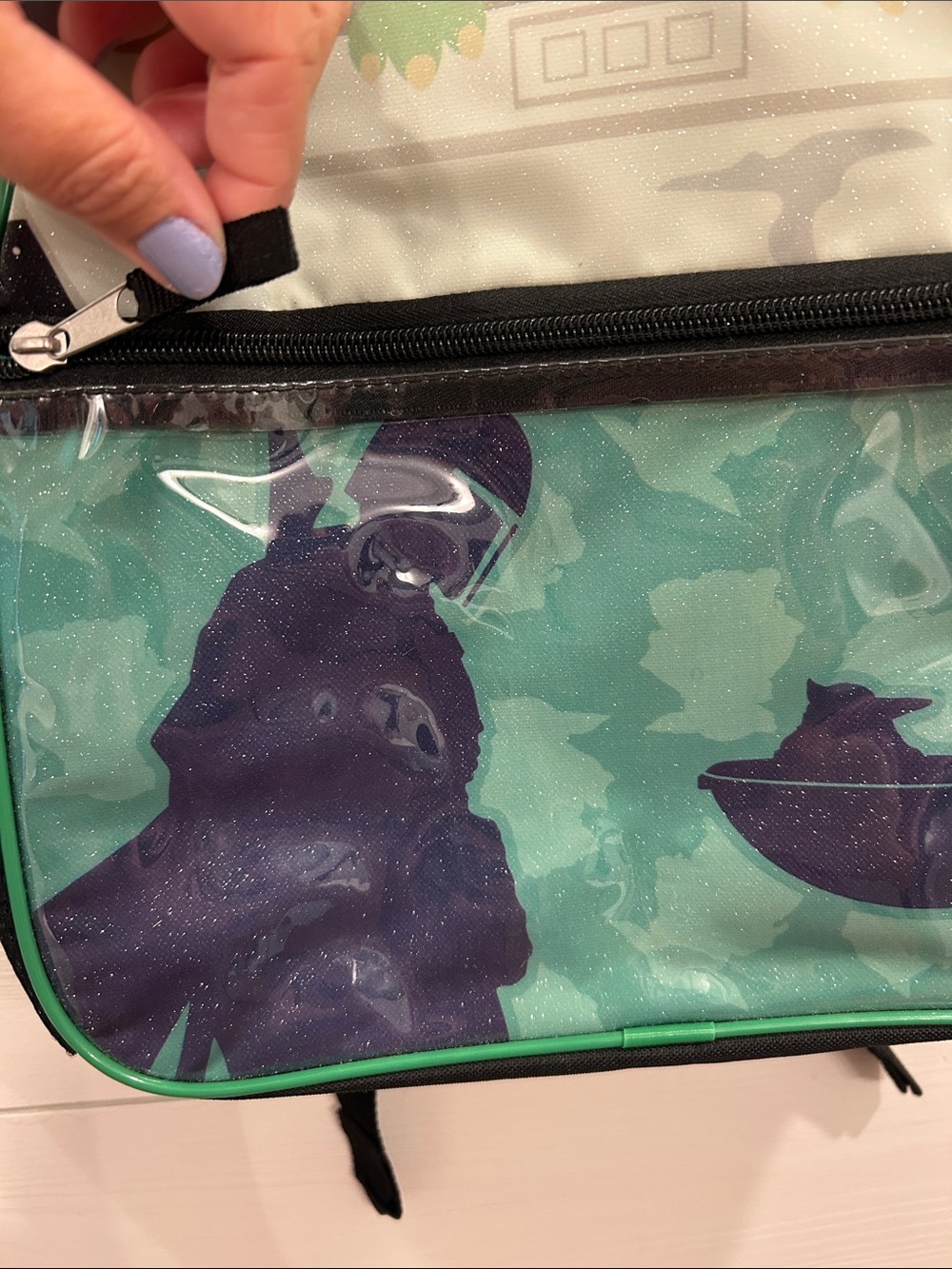 Star Wars Green Grogu Kids Backpack with Space Print - Picture 8 of 12